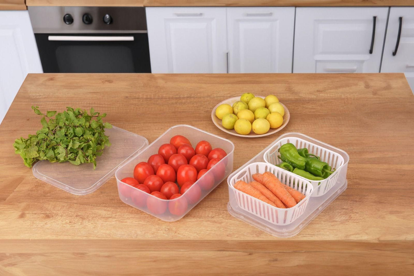 2 in 1 Multi Storage Boxes Freezer Storage Containers