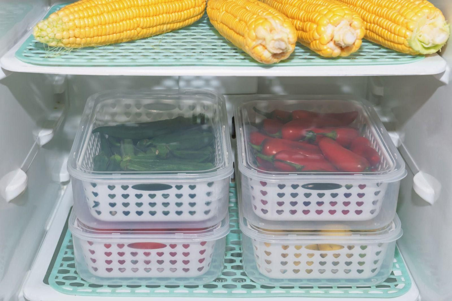 2 in 1 Multi Storage Boxes Freezer Storage Containers